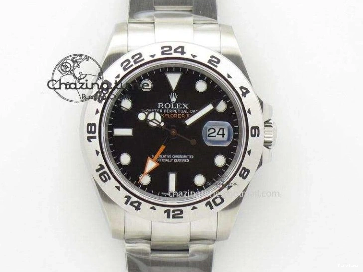 MiroTime 0508 Stretchable DayDate 40mm BP-Maker 228206 SS Green Roman Dial (Fluted Bezel) On SS Bracelet ETA 3904
